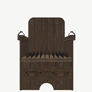 A Spanish torture nailed chair