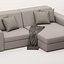 Divano angolare Labert Velluto Beige
