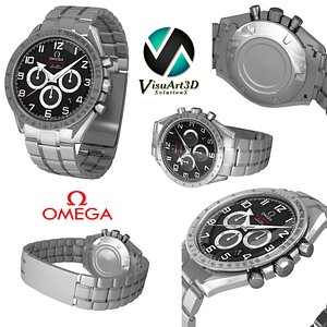 omega speedmaster broad arrow 3d 3ds