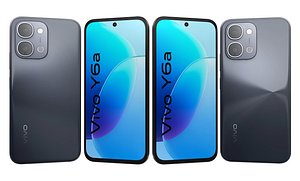 Vivo Y6a Obsidian Black 3D model