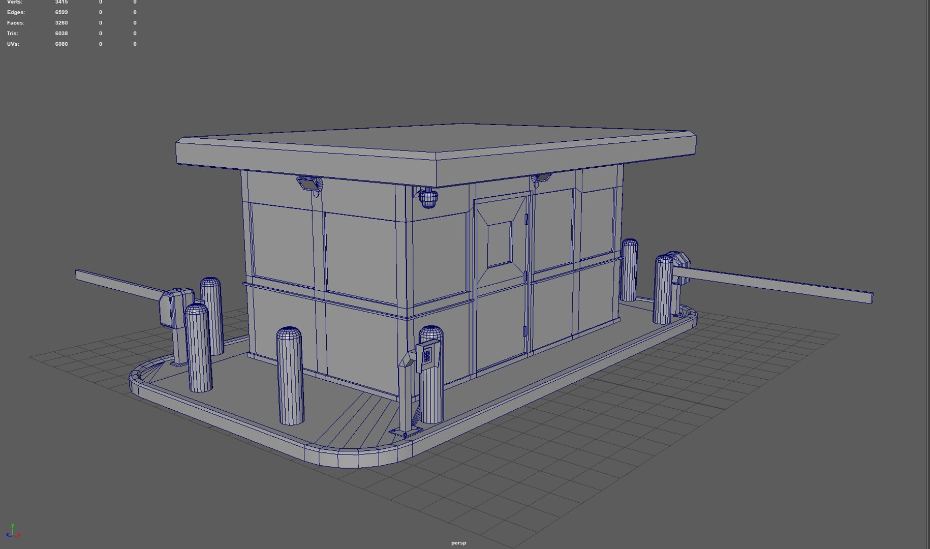 Guard Shack Model - TurboSquid 2054151