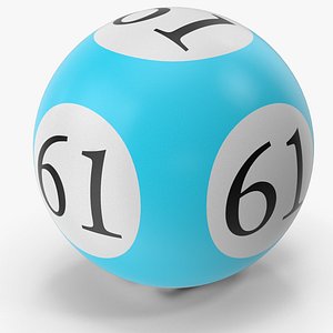 3D Bingo Ball 61