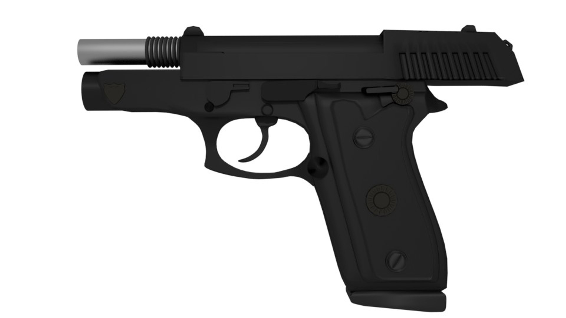 Pistol taurus 3D model - TurboSquid 1200960