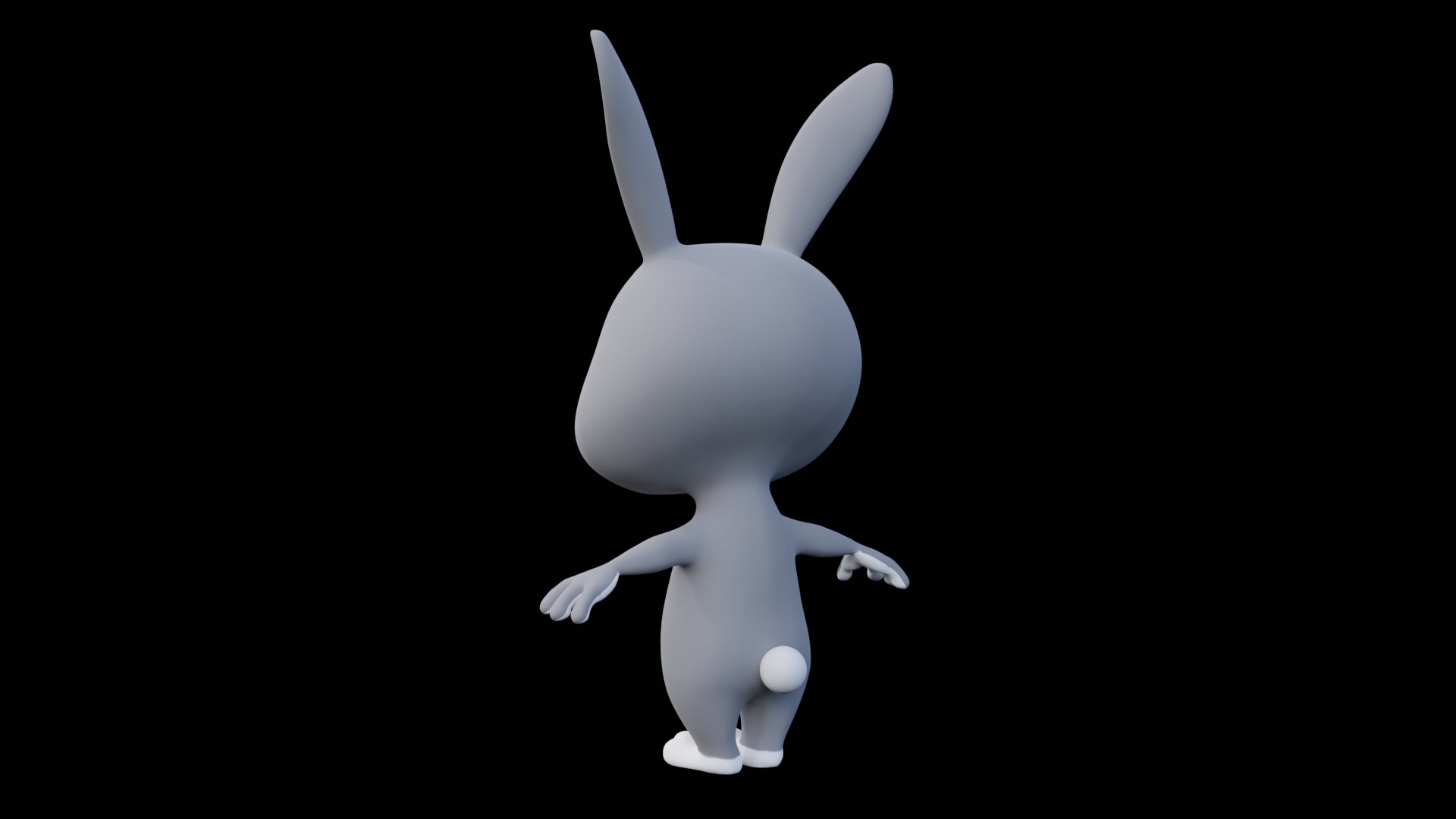 3d Cartoon Rabbit Model - Turbosquid 1871896