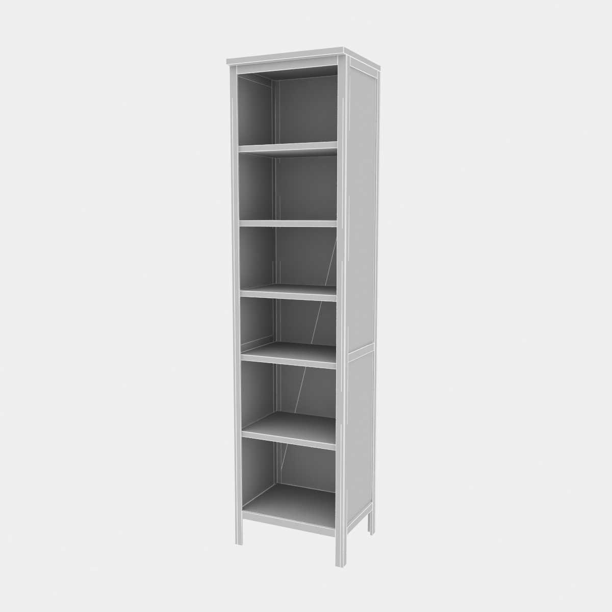 ikea hemnes bookcase 3d max