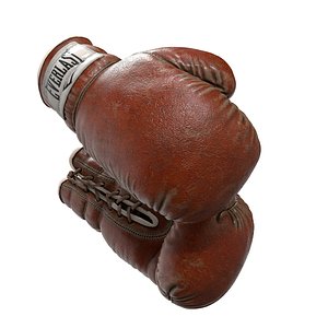 boxing gloves everlast 3D model