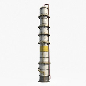 Oil Storage Tank v3 3D model