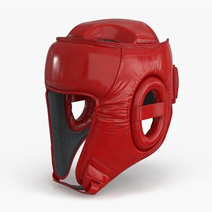 3D Boxing Training Helmet Red model