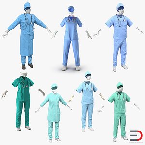 Doctor Clothing 3D Models Collection 6