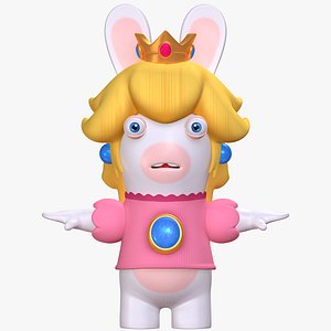 Rabbid Peach  Super Mario Sparks of Hope 8K 3D model