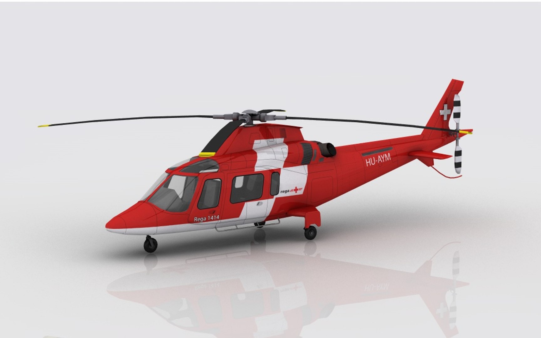 3D Aw 109 Emergency Model - TurboSquid 1220412