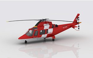 3D aw 109 emergency model