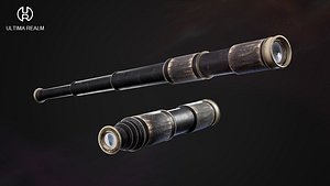 3D Medieval Spy Glass model