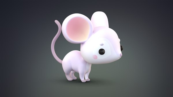 Cute cartoon mouse rat 3D - TurboSquid 1449474