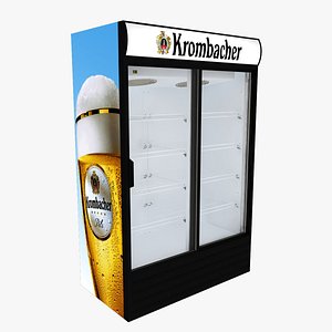 3D krombacher fridge sliding doors