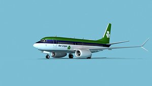 Boeing 737 Max 7 Aer Lingus 3D model