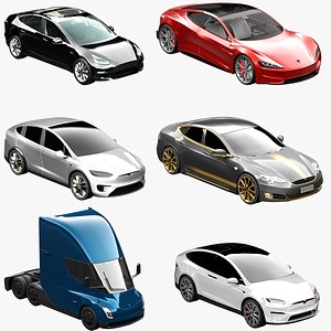 Tesla cars models collection