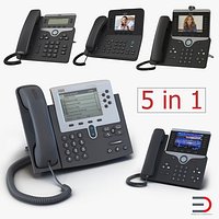 Cisco IP Phones 3D Models Collection 4