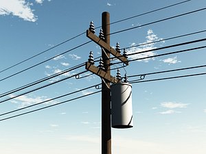 Set of Standard Utility Poles