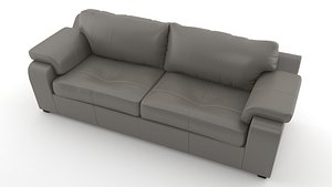 3d leather sofa model