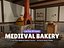 Low Poly Medieval Bakery Interior