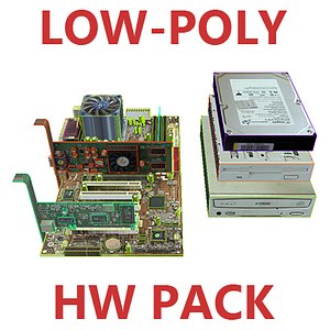 3d computer hardware pack