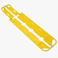 Plastic Backboard Scoop Stretcher 01