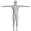 Male mannequin pose 1 PBR