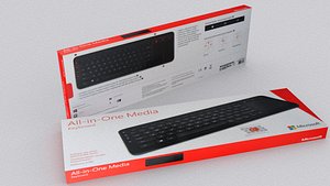 microsoft keyboard box 1 3d model