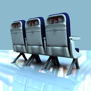 Airplane Economy Class Seats
