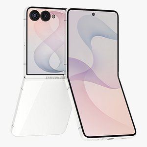 Samsung Galaxy Z Flip 8 Cream 3D model
