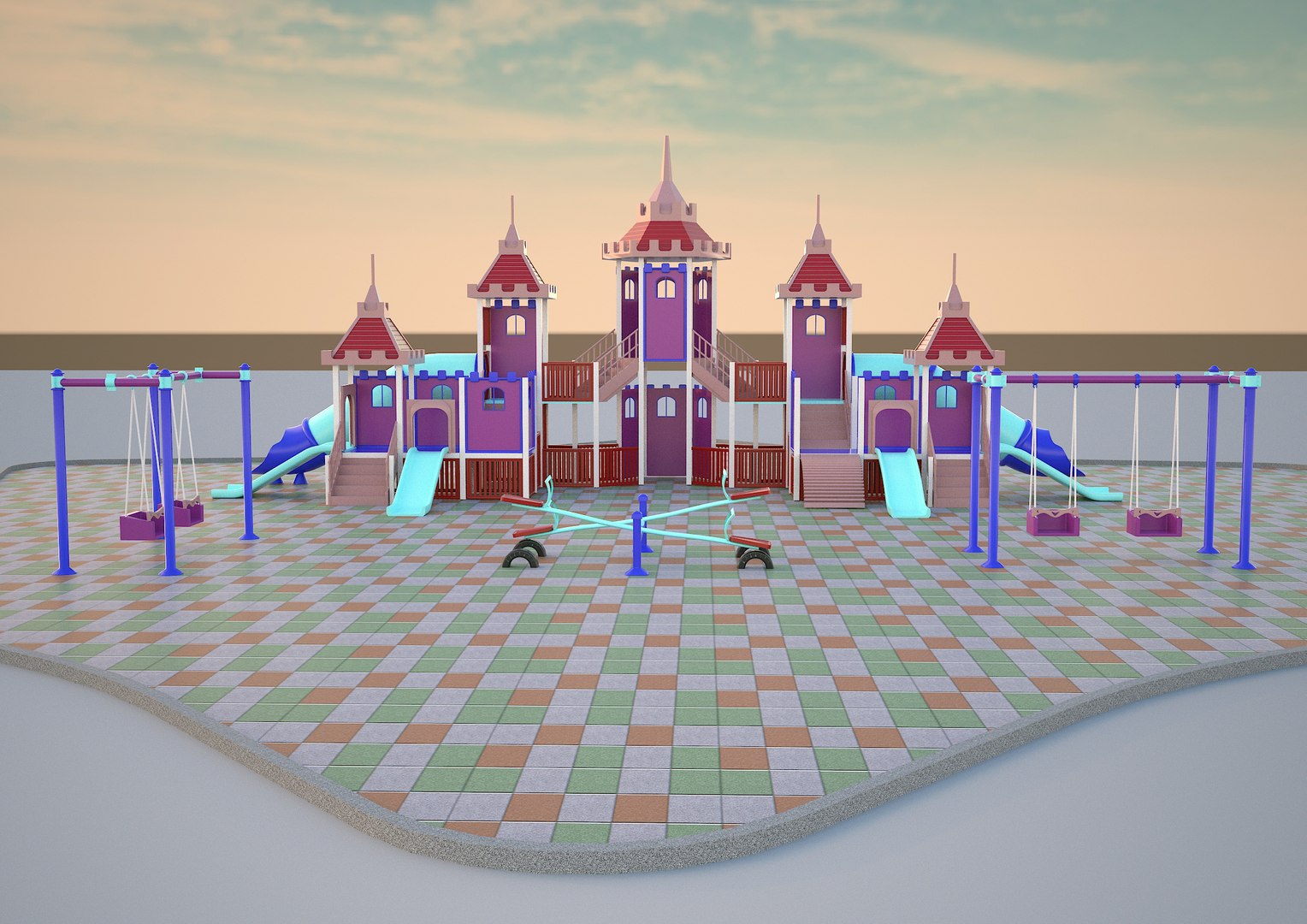 Playground model - TurboSquid 1570990