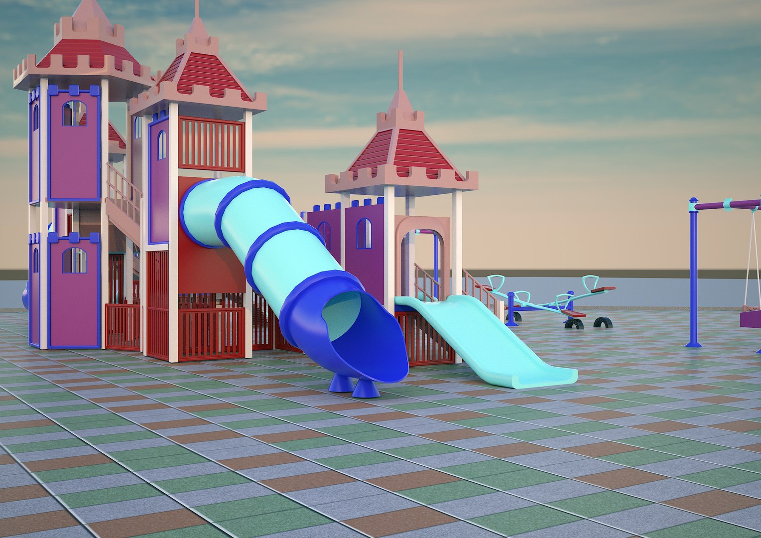 Playground model - TurboSquid 1570990