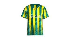 Men Brazil Fan Soccer Jersey 3D model