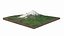 Topografisches Geländemodell des Fuji