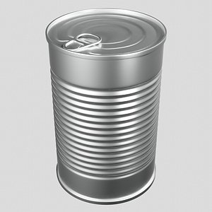 3D realistic tin model