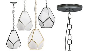 Chandelier Geometry Glass Light Pendant Milk Loft Concept 7