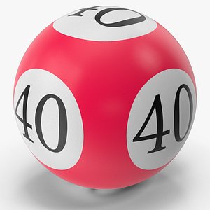 Bingo Ball 40 3D model