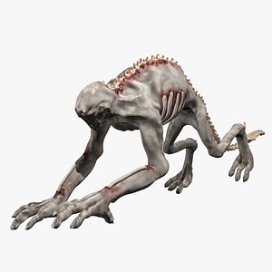 Mutated Zombie Monster Rigged and Animated