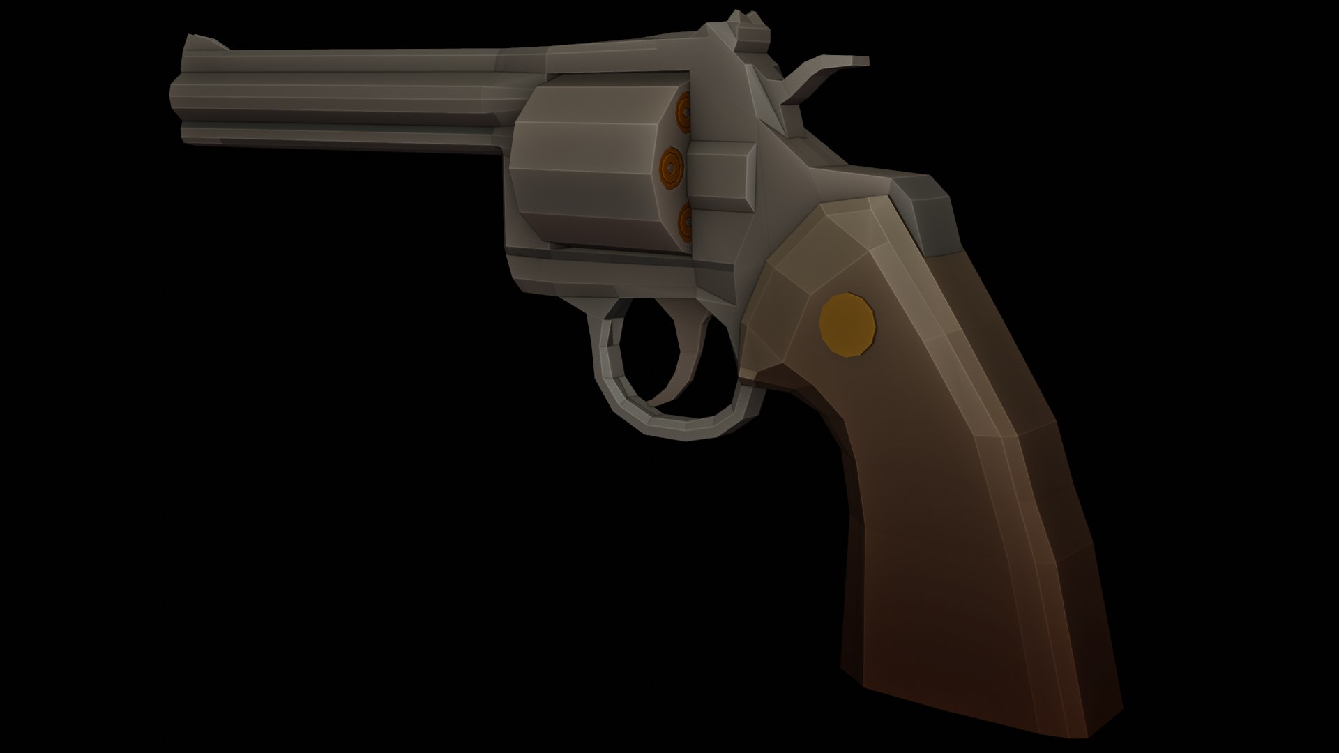 3D Revolver Python 357 Stylized Low Poly model - TurboSquid 1911837