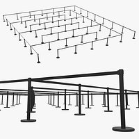 Retractable Queue Barrier Layout