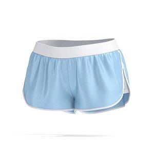 3D Blue Women Sport Shorts - fitness jersey panties