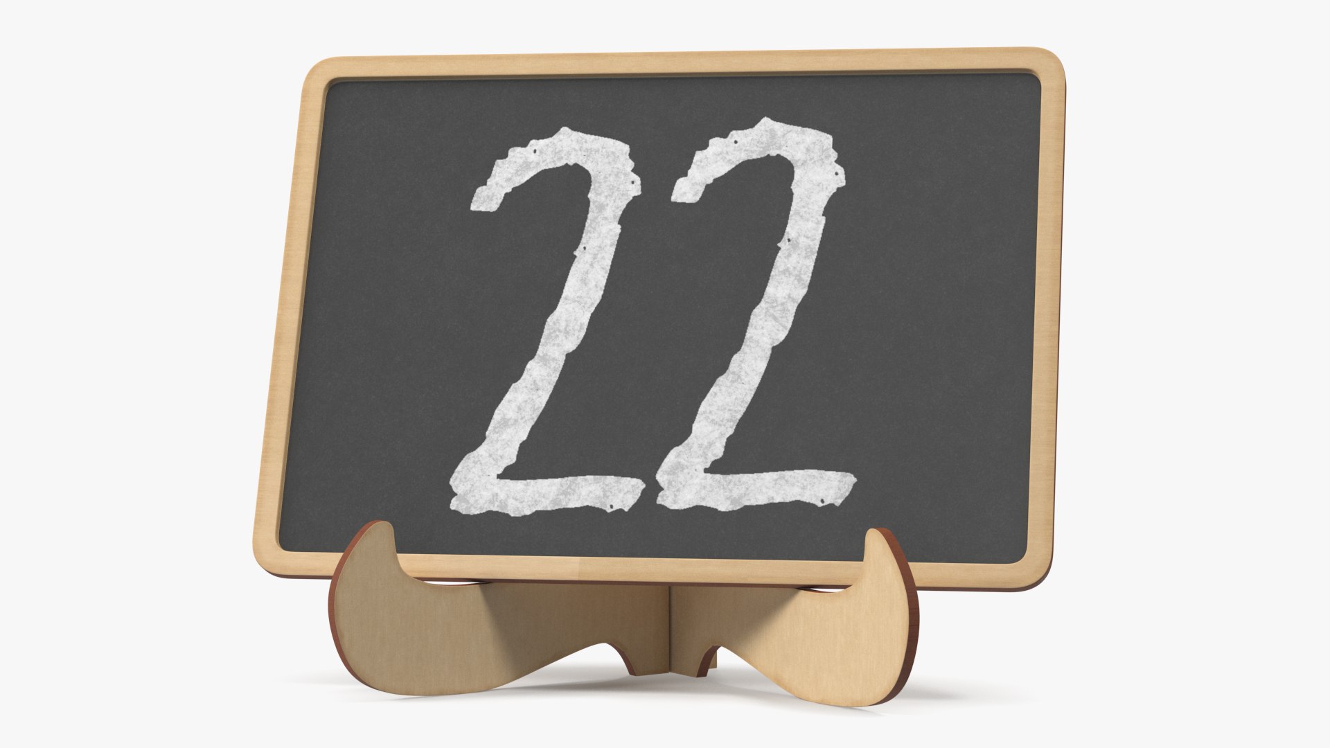 Small Plywood Chalkboard 3D model preview