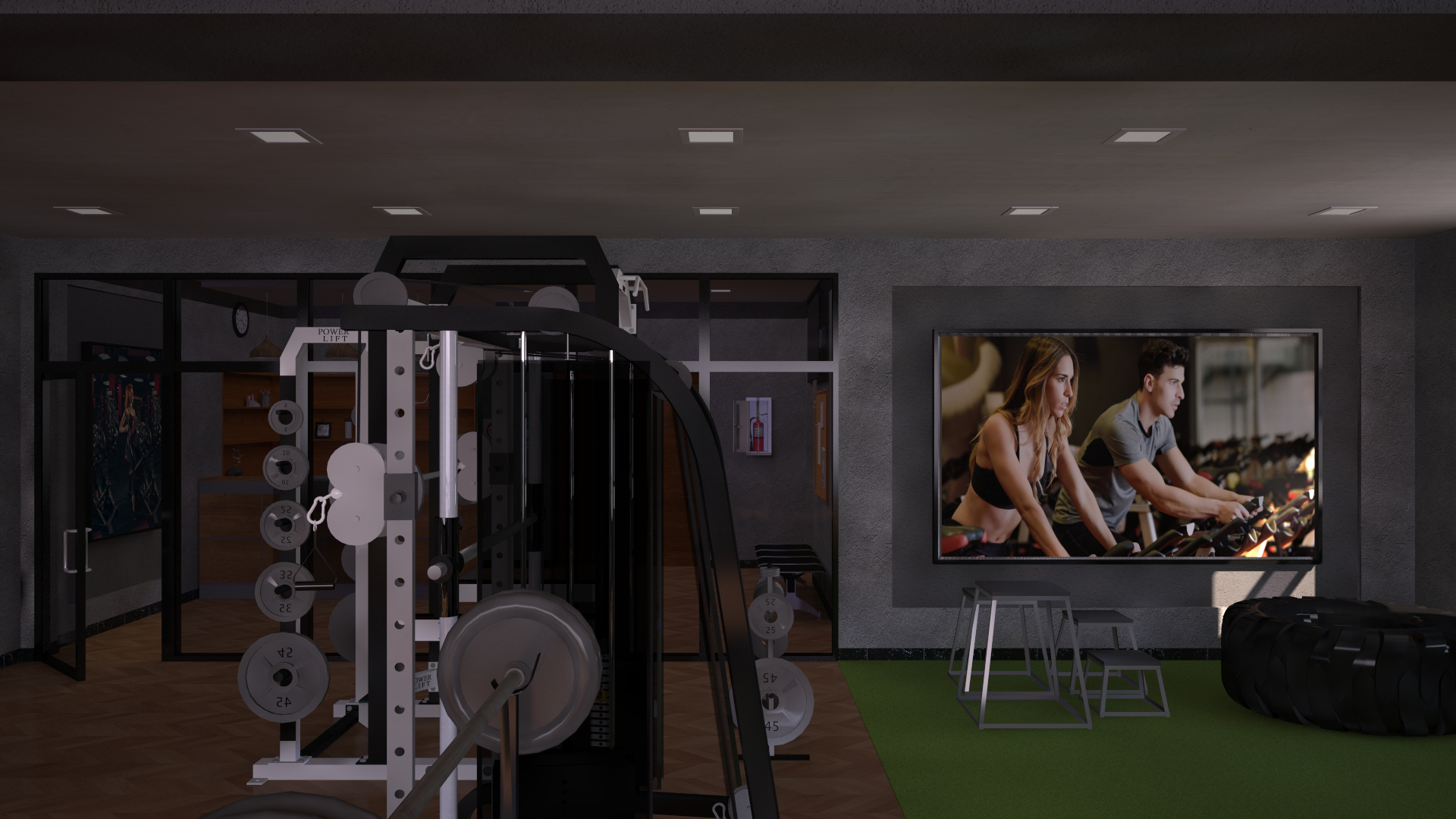Gym Interior 3D Model - TurboSquid 1791761