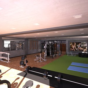 Gym Interior 3D model