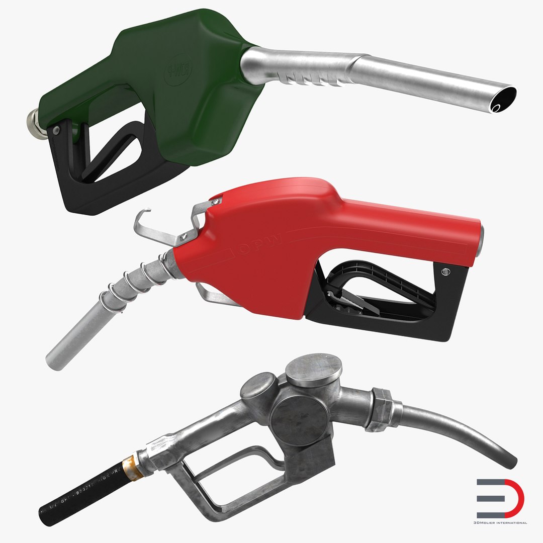 Fuel Nozzles Collection 3D model preview