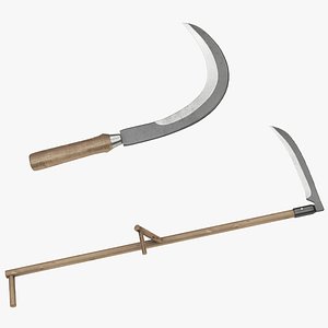 Sickle and Scythe Collection 3D model