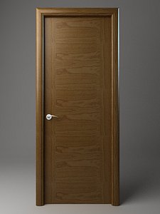 3d model of door wood wooden
