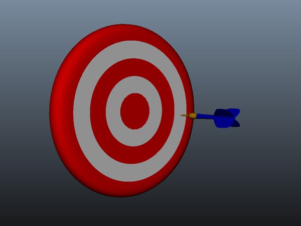 3d model dartboard dart