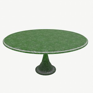 3D model concreate garden table